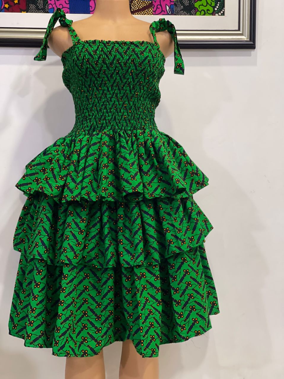 3 steps ankara dress